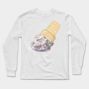 Melted ice-cream (vanilla & sprinkles) Long Sleeve T-Shirt